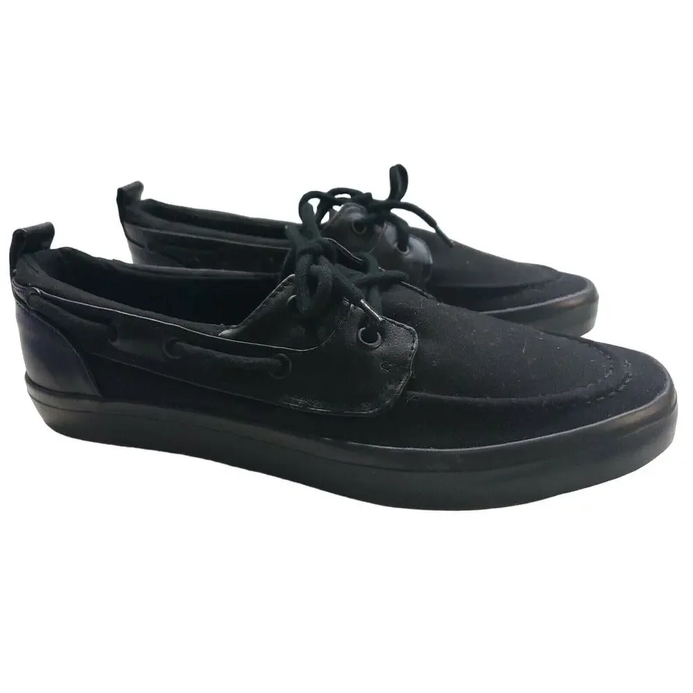Asos Women's Size 9 Black Canvas Boat Shoes